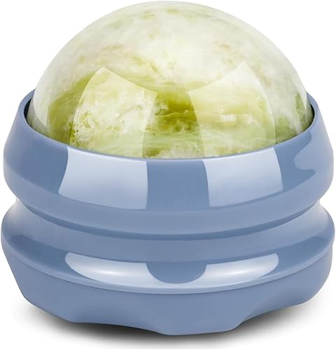 Miniatura 1 de ideayard Bola de jade de piedra de masaje para masaje de cuerpo completo, masajeador de bola de lacrosse, herramienta de masaje de espalda, bola de
