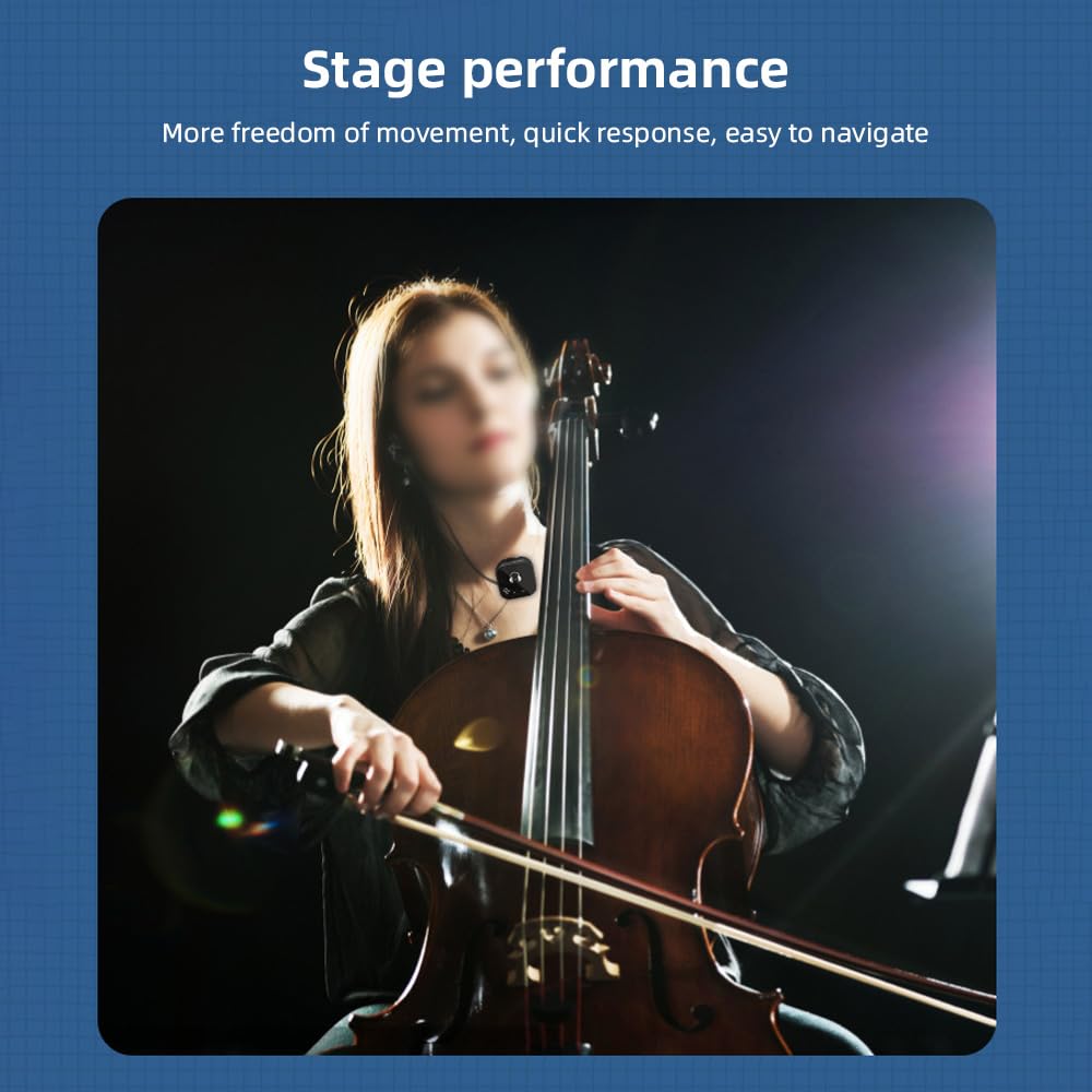 5.8G Inalámbrico en el Sistemas de Monitor de Oído, Auriculares del Sistemas IEM de Monitoreo de Doble Canal con 3 in 1 Receptor de Transmisor para Conciertos Musicales (2 receptores)