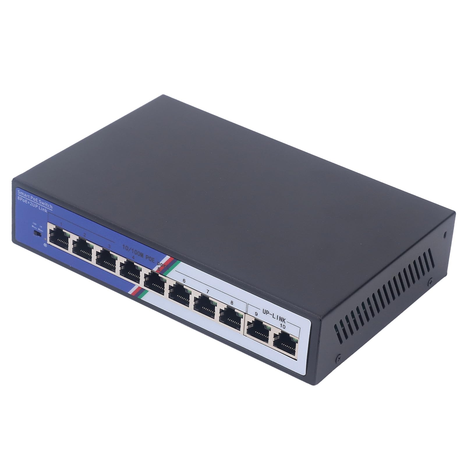 Naroote Interrupteur Ethernet, Splitter Ethernet Non géré et Non géré 100-240V 2 Gbps pour l'hôtel (Plug UE 100-240V)