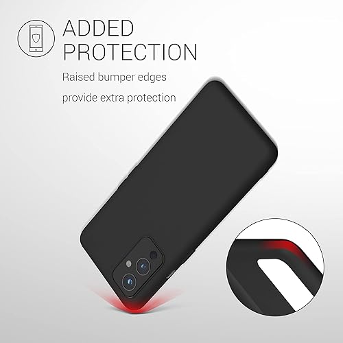 Miniatura 5 de kwmobile Funda compatible con OnePlus 9 (versión EUNA) - Funda protectora de silicona TPU suave y delgada - Negro mate