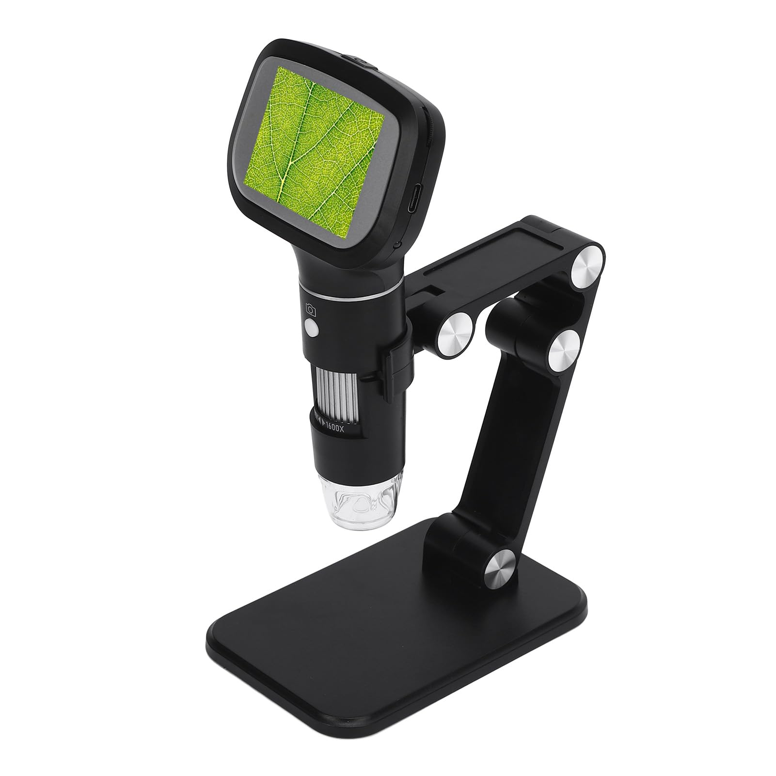 TARSHYRY Microscopio Portátil, Microscopio Digital Portátil con Aumento de 1600x con Pantalla IPS, para Tomar Fotos y Vídeos, para Inspección, Reparación de Placas de Circuito, Colección