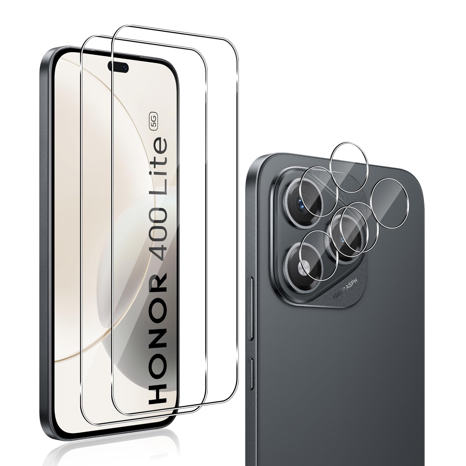 QULLOO Panzerglas Für Motorola Moto G86 – 2+2 Stück 9H Härte – Inkl. Kameraschutz & Installationsset