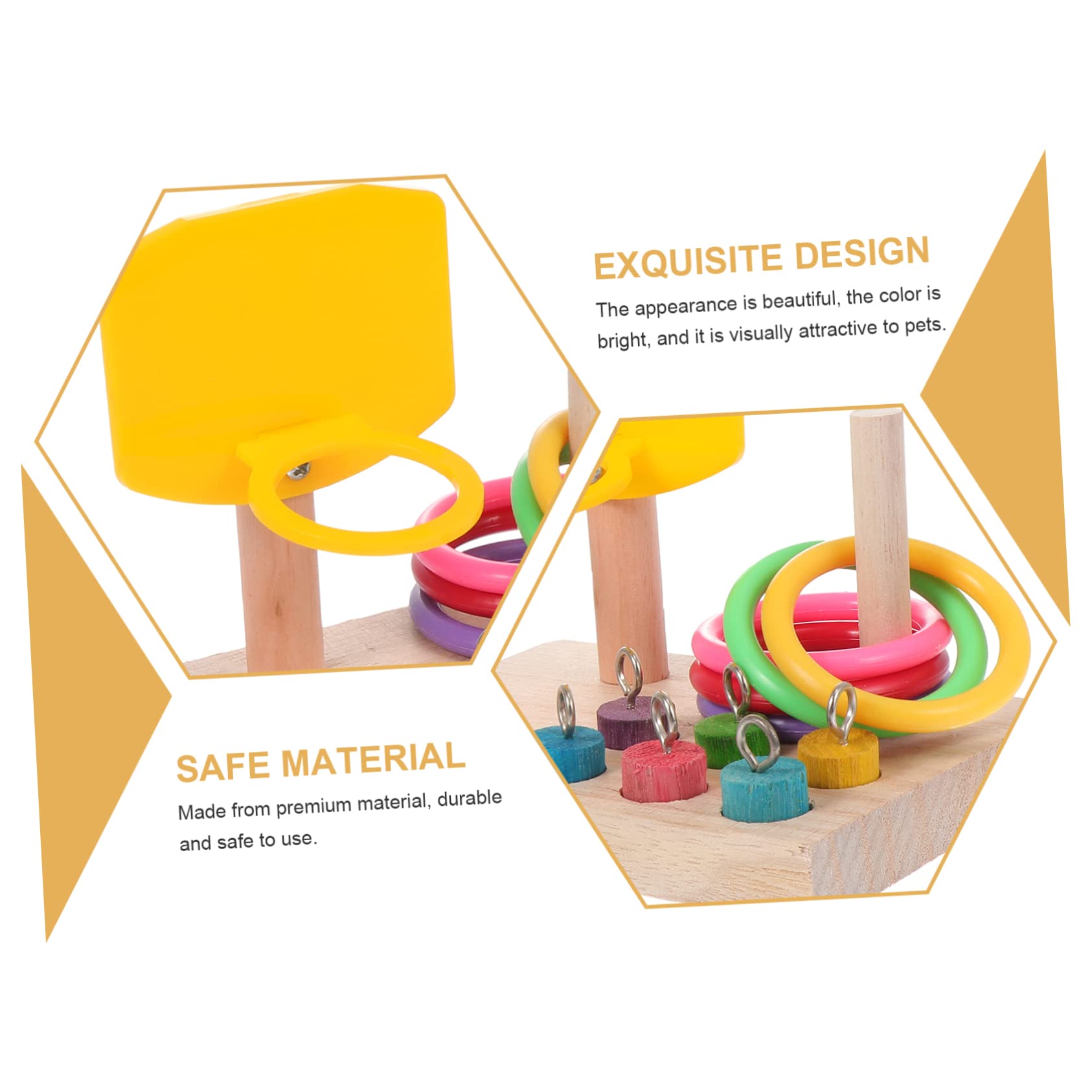 Mipcase 3juegos Juguete para Aves De Jaula De Baloncesto Juguete De Entrenamiento Interactivo para Periquitos y Diversión y Ejercicio Aves