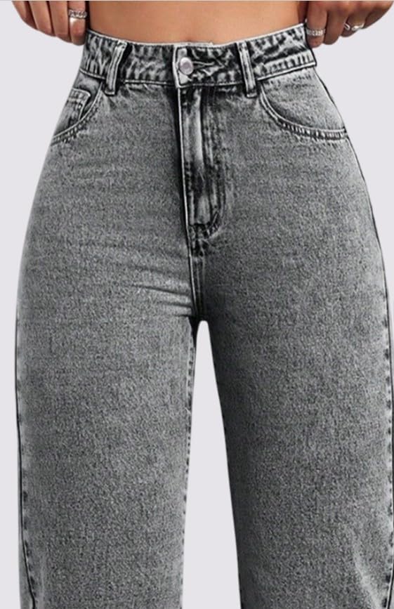 Image of Women High Rise High Waist Stretchable Baggy Oversized Loose Fit Casual Wear Denim Jeans
