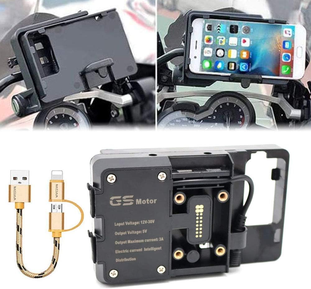 WWB for R1200GS F800GS ADV F700GS R1250GS CRF 1000L F850GS F750G Navigation Bracket Motorcycle Mobile Phone Charging Stand WWB for R1200GS F800GS ADV F700GS R1250GS CRF 1000L F850GS F750G Navigation Bracket Motorcycle Mobile Phone Charging Stand