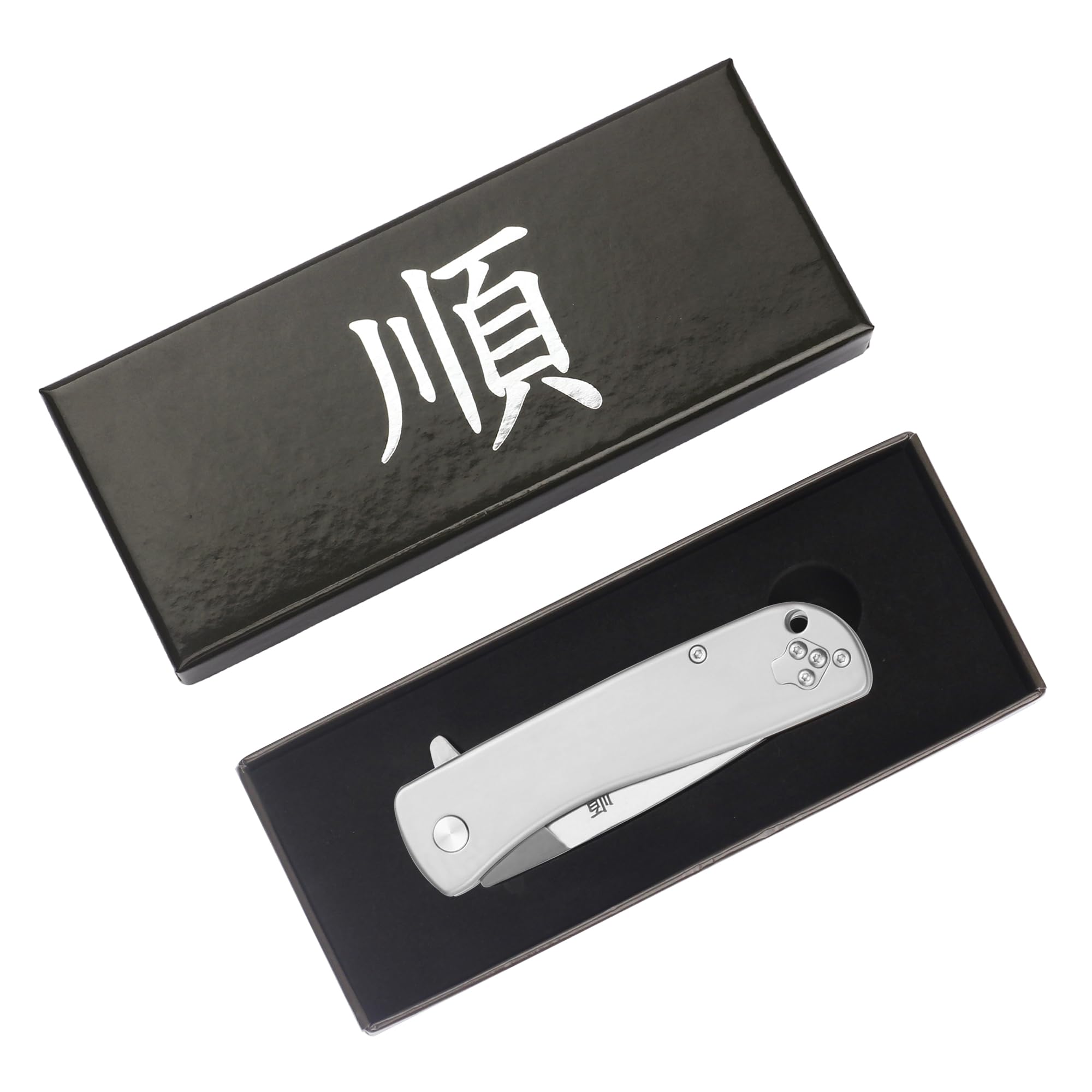 YOUSUNLONG Coltello da Tasca Pieghevole Coltello da Esterno - Fine Edge - Lama D2