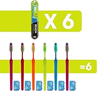 Vista 2 de Reach Crystal Clean - Cepillo de dientes con cerdas firmes, 1 unidad, paquete de 6