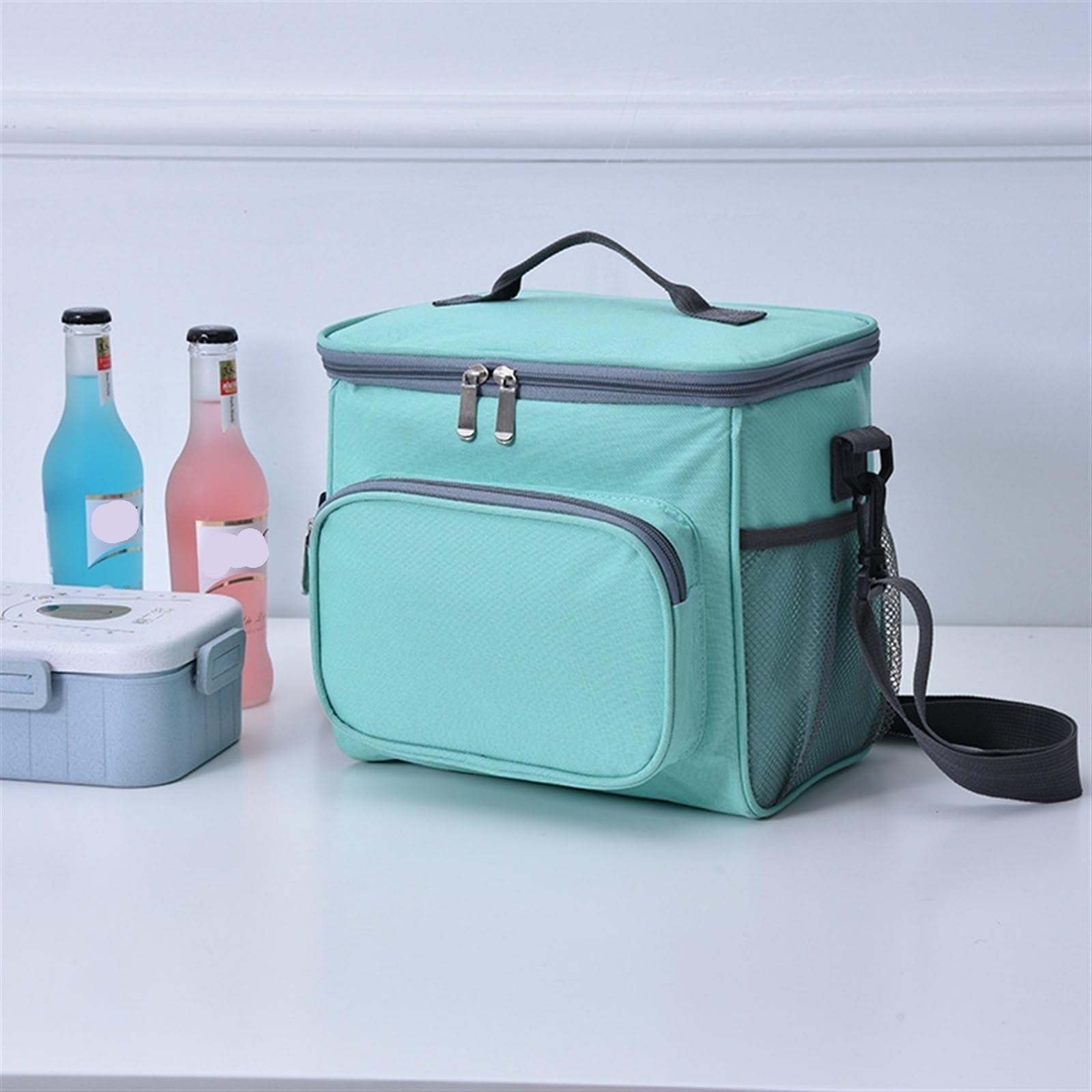 Torby na lunch Przenośna torba piknikowa Izolowane termicznie pudełko na drugie śniadanie Tote Cooler Torebka Plecak Bento Pokrowiec Torby do przechowywania żywności Sac