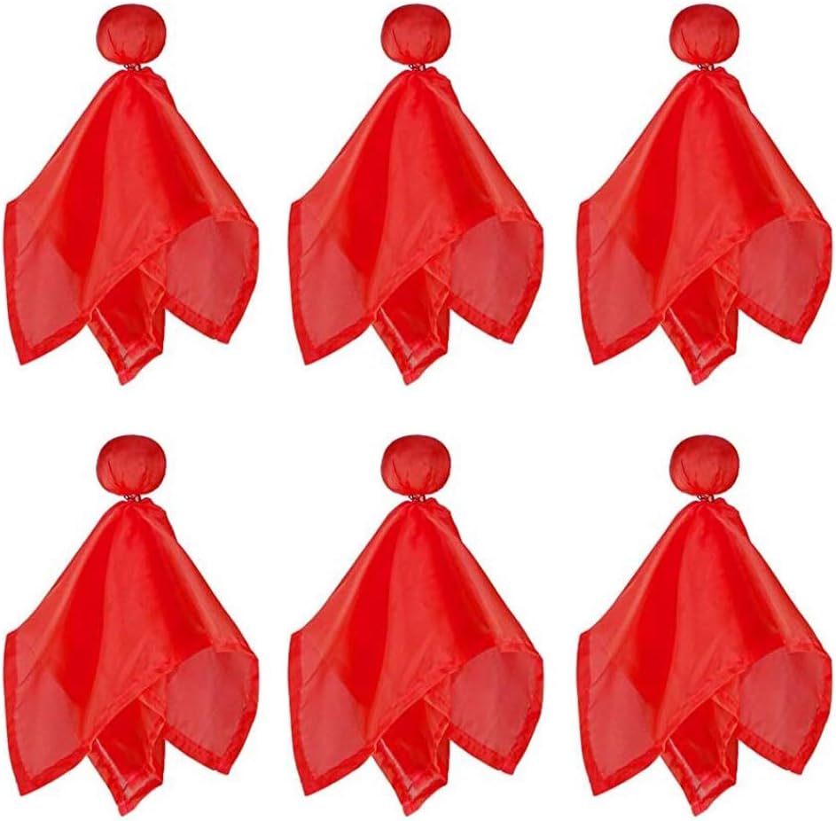 6 Pieces Football Referee Flag Tossing Flags Football Penalty Flag Footballs Challenge Flags for Party Accessory, Red