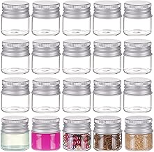 BENECREAT 20 Confezione di Contenitori Cosmetici Vuoti in Vetro da 10 ml, Bottiglie di Vetro Fiale per Campioni con Tappi in Alluminio Avvitati per Liquido Campione, Arti e Mestieri