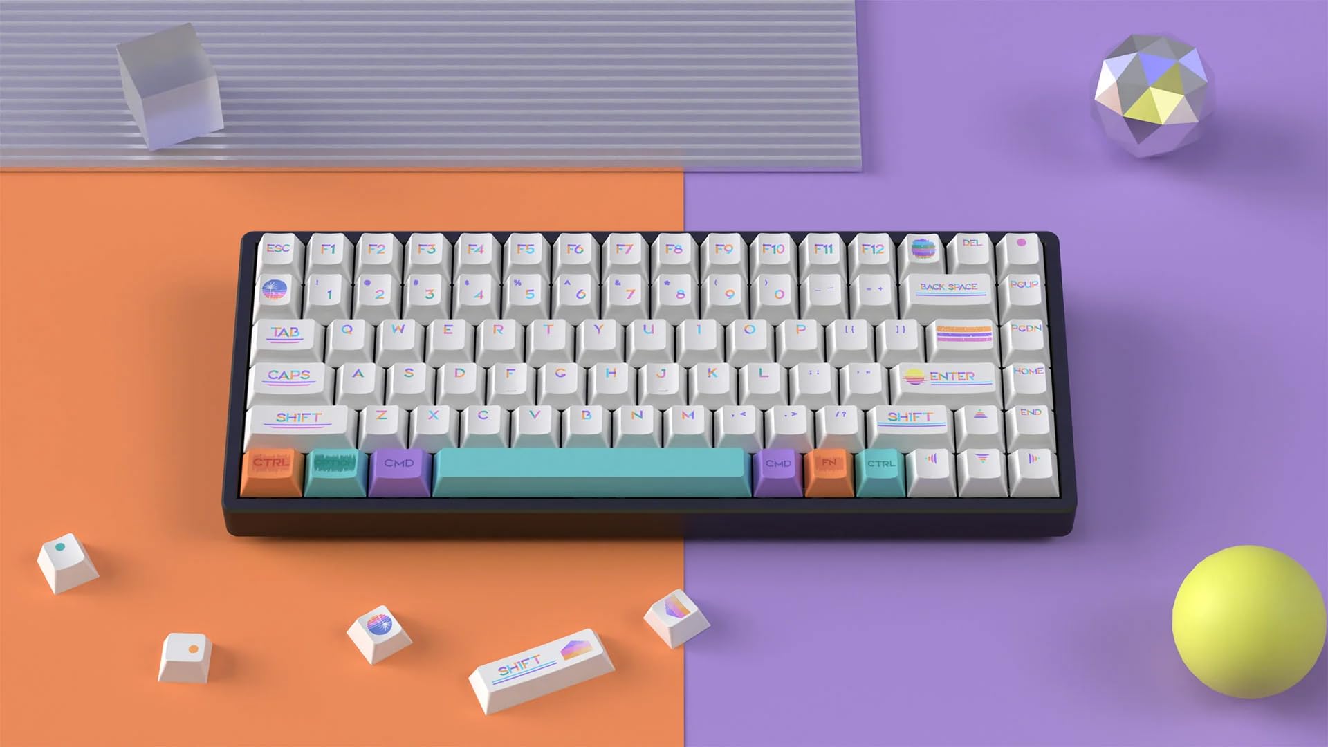 Amazon.co.jp: Keychron Cherryプロファイル Dye-Sub PBTフルセット