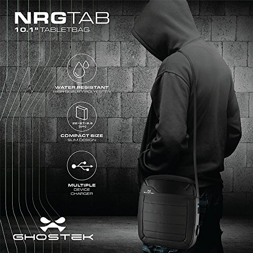 Ghostek NRGtab Series Best 10.1' Tablet Bag Carrying Travel Shoulder Business School + 16000mAh Battery with Power LED Indicator + 3 USB Ports | Water Resistant | iPad - Image 7