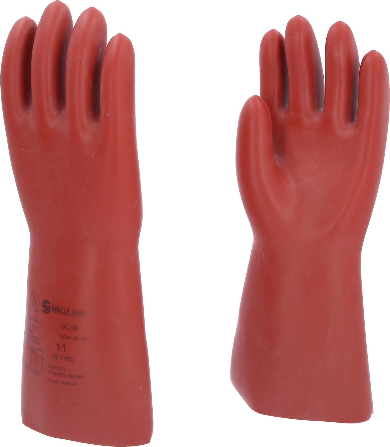 KS Tools 117.0067 Elektriker-Schutzhandschuh mit mechanischem Schutz | Größe 11 | Klasse 00 [500 V] | rot