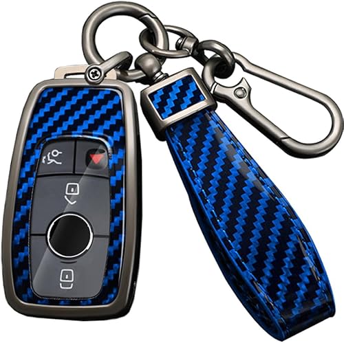 Miniatura 4 de HIBEYO Funda de llavero para Mercedes Benz A C G E S Clase CLA CLS GLA GLC GLE GLS SLC Smart Key Cover Accesorios con llave para Mercedes Benz PVC