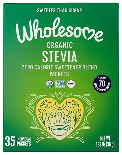 Wholesome Sweeteners Stevia, 35 Count OG2 1,23 oz (Paquete de 6)