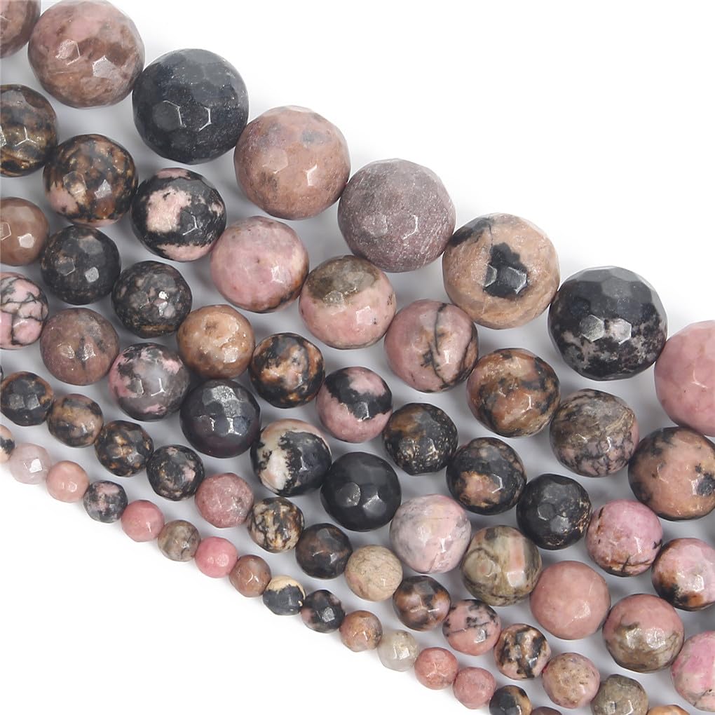 Perles en pierre naturelle d'exception, éclats rouges à facettes pour joaillerie artisanale