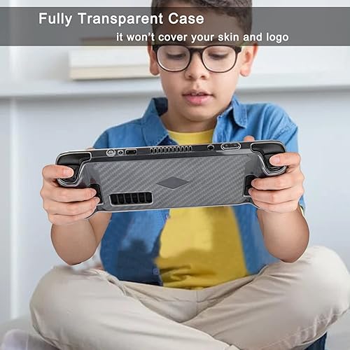 Miniatura 5 de OwlTree Upgraded Clear Protective Case for Steam Deck Soft TPU Cover Protector Case with Full Protection Shock-Absorption Anti-Slip Scratch Design