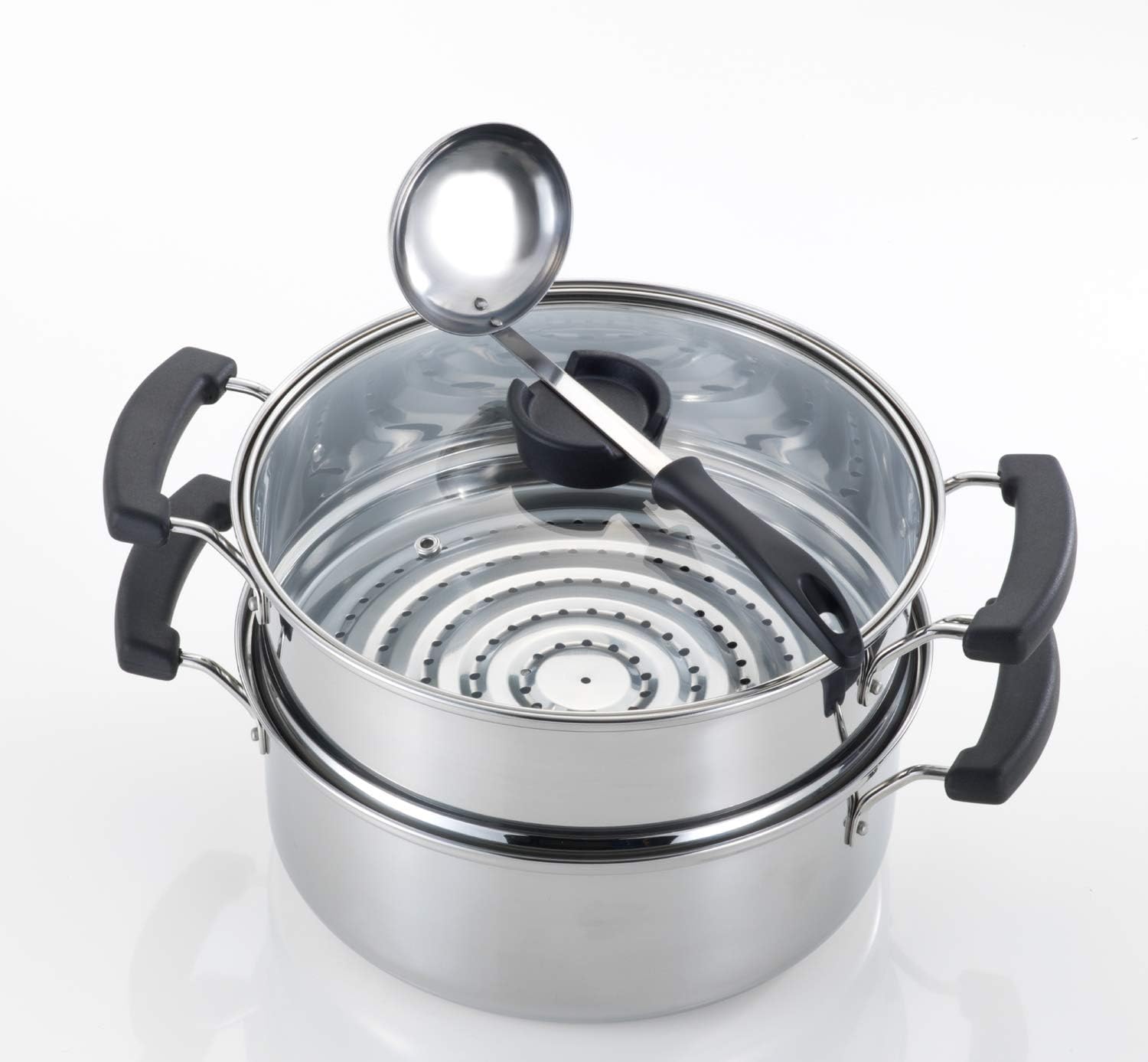 Bestco IH ND-6024 Neo Verger Steamer, Mirror Finish, 10.2 inches (26 cm), Easy to Hold Stainless Steel Pot