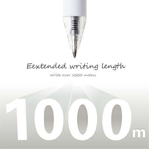 Miniatura 3 de CRYLLIS Bolígrafos a granel, paquete de 100 bolígrafos negros, bolígrafos de tinta negra para escritura suave, sin manchas, suministros de oficina,