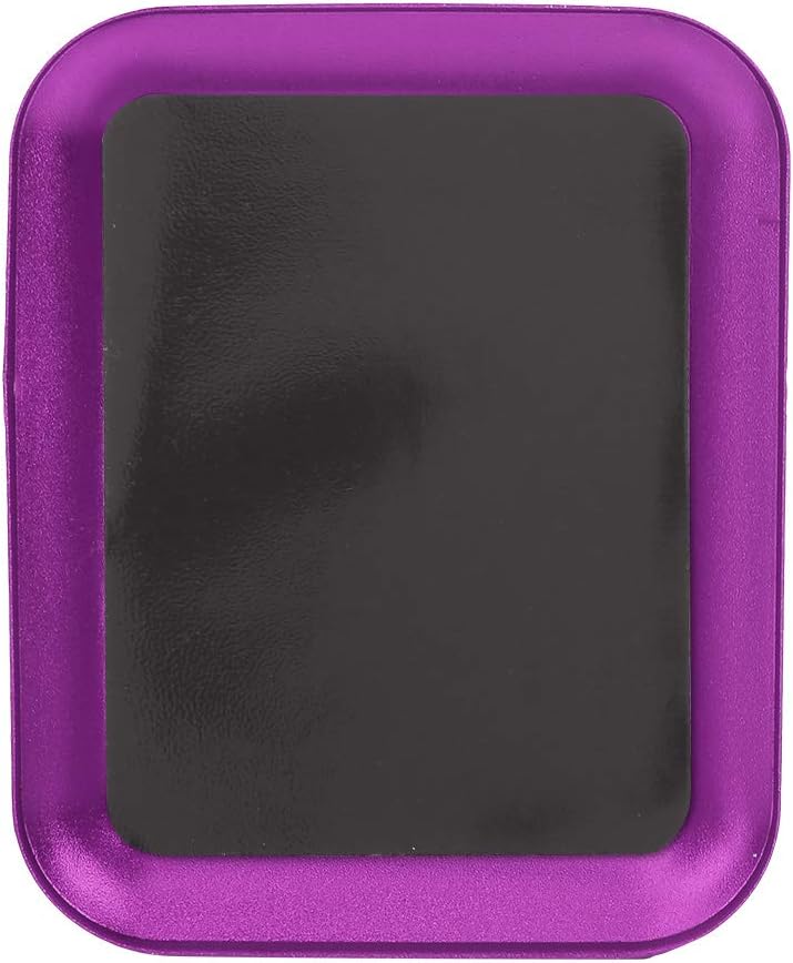 Qiilu Magnetic Tray Magnetic Parts Bowl Aluminum Alloy Magnetic Small Parts Tray Plate Screw Storage Nuts Screw Bolts (Purple)