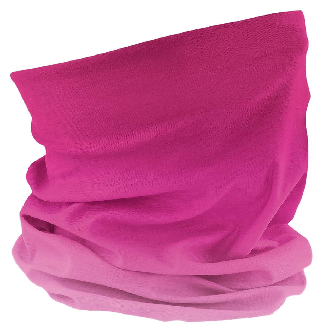 Beechfield Multipurpose Scarf Men Women Morf Ombré Pink