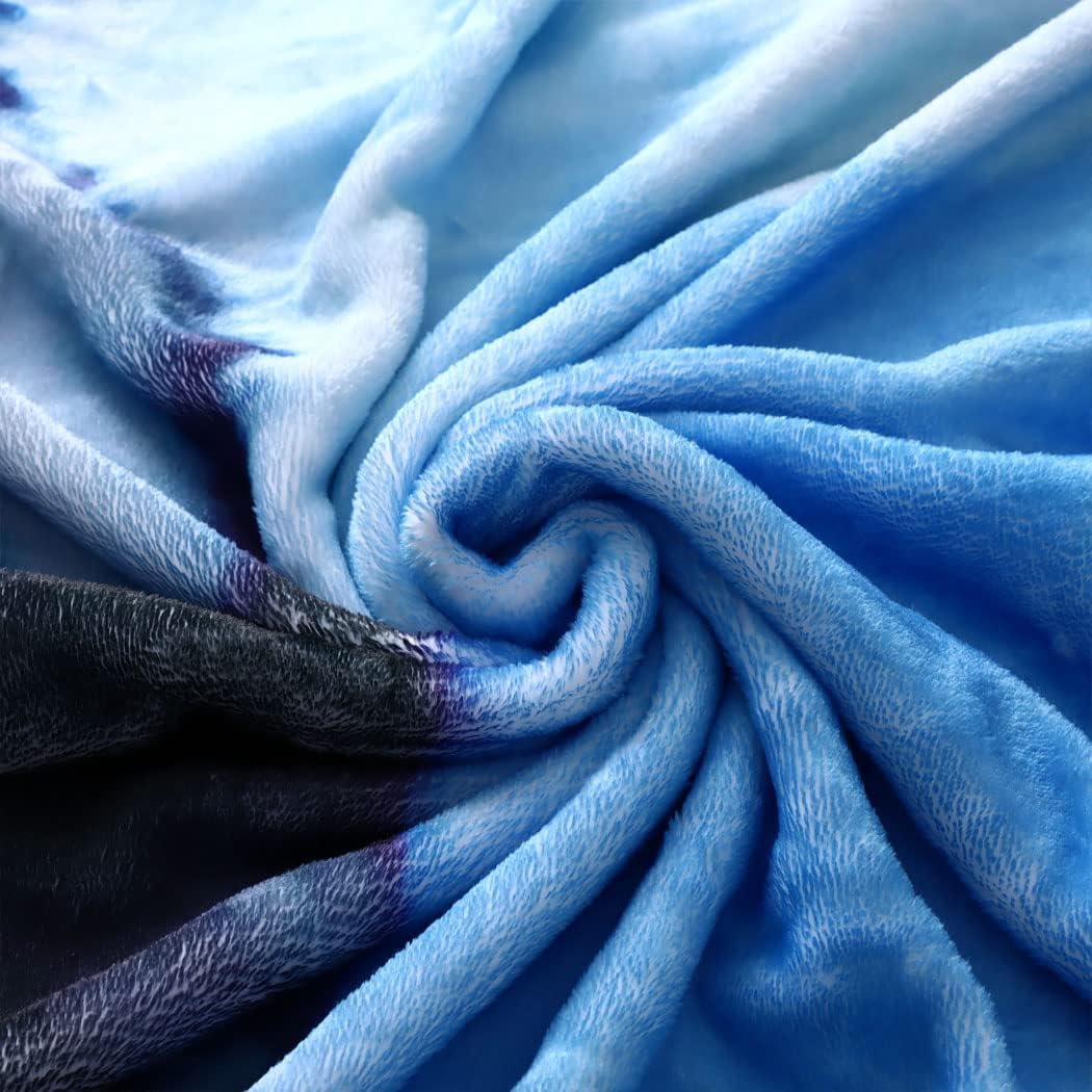 60"x80" Blanket Plush Throw Soft Warm Flannel Blankets for Couch Palm Tree Sunset