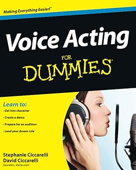 Voice Acting For Dummies book cover