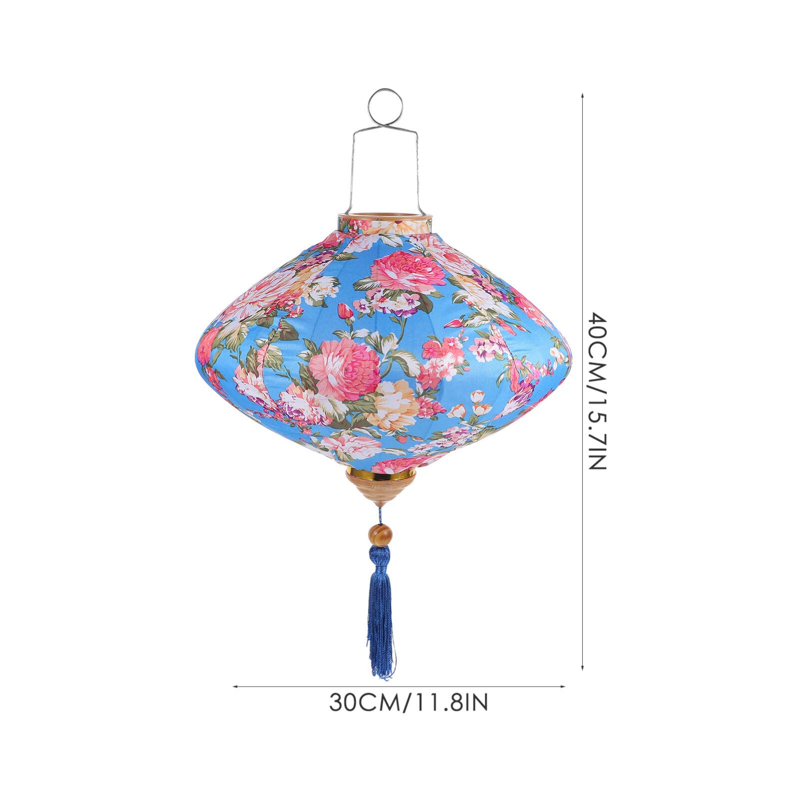 Linterna Colgante De Tela Estilo Asiático - 40x30x30 Cm, Plegable, Ideal Para Decoración De Bodas, Festivales Y Jardines