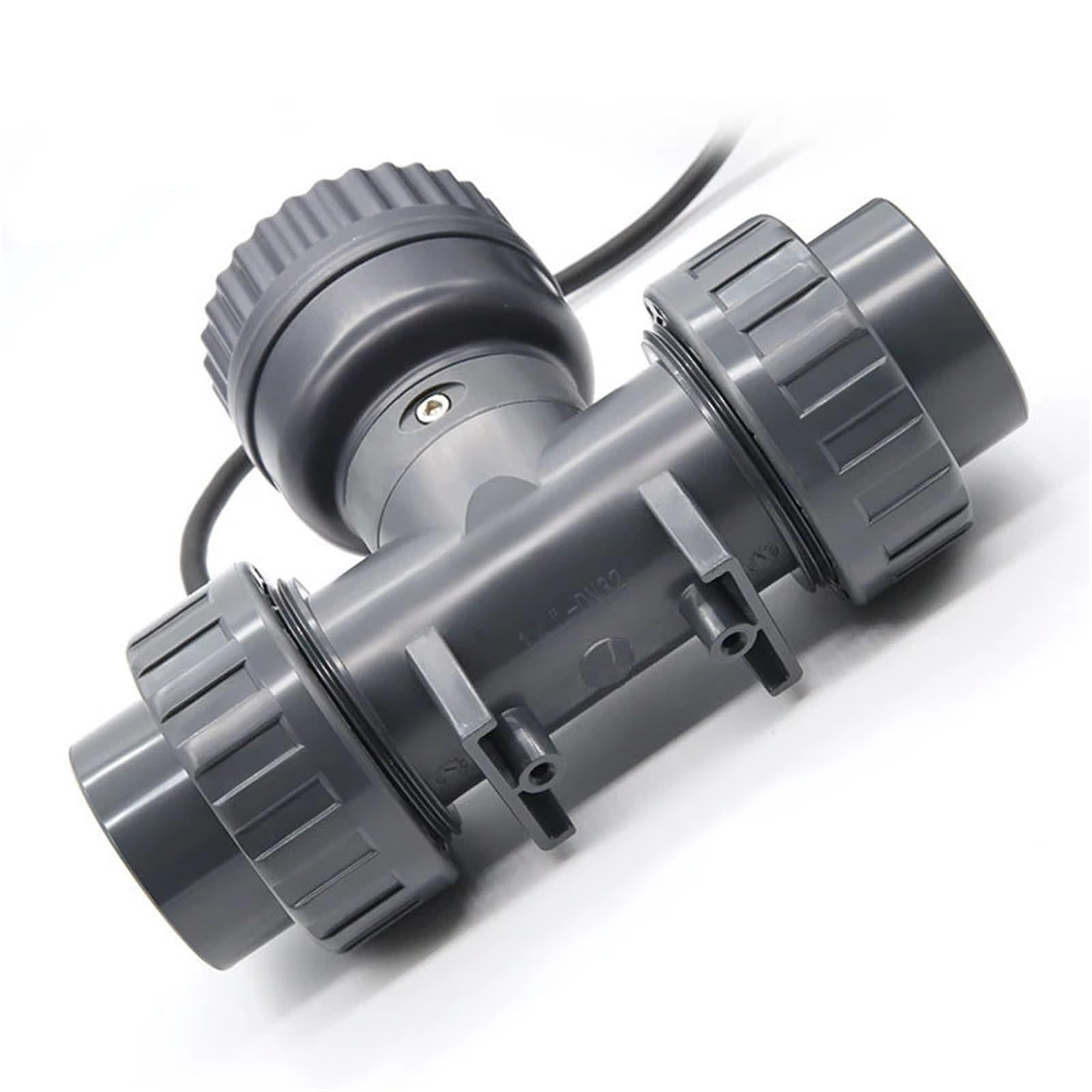 Sensor de Flujo de Agua en línea de PVC de 1 Pulgada, 5-3000 L, Sensor de Flujo Grande, caudalímetro for fluidos de ácido clorhídrico