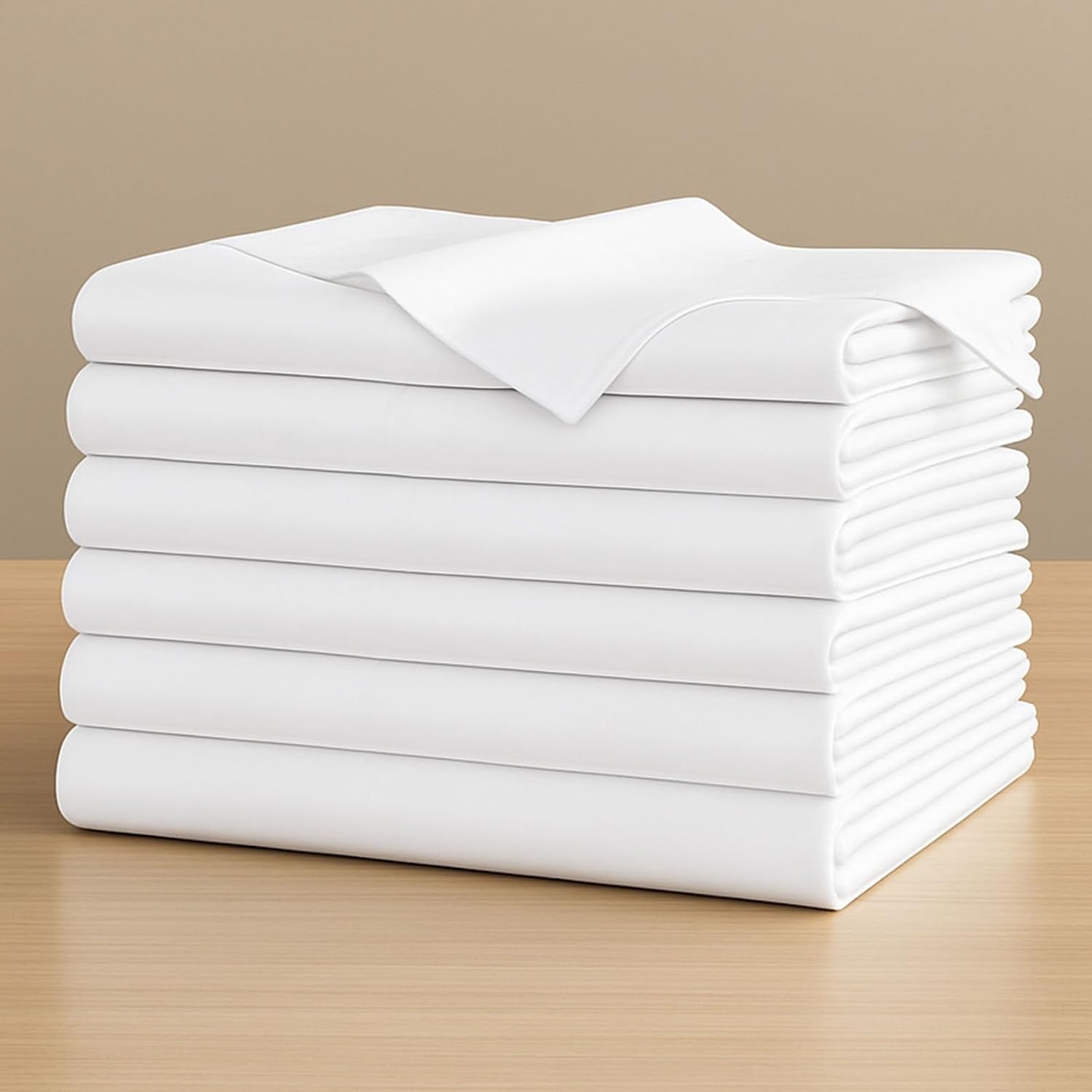 Hospital Flat Sheet in Bulk - 100% Cotton, Soft and Comfortable, Luxurious - Pack of 2-(King Size)