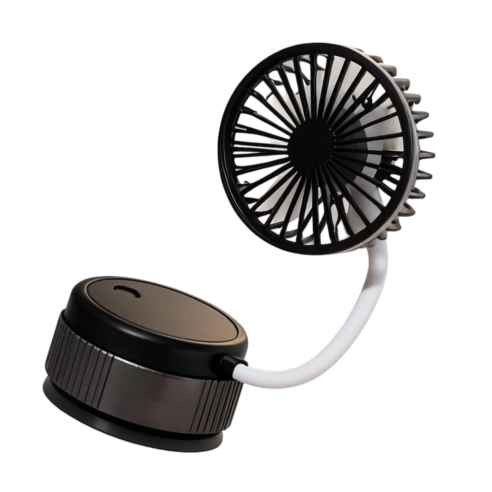 FROMCEO Quiet Operations Wall Mounted USB Fan with Flexible Suction Cup, Adjustable Angles Quiet Operations Kitchen Counter Fan
