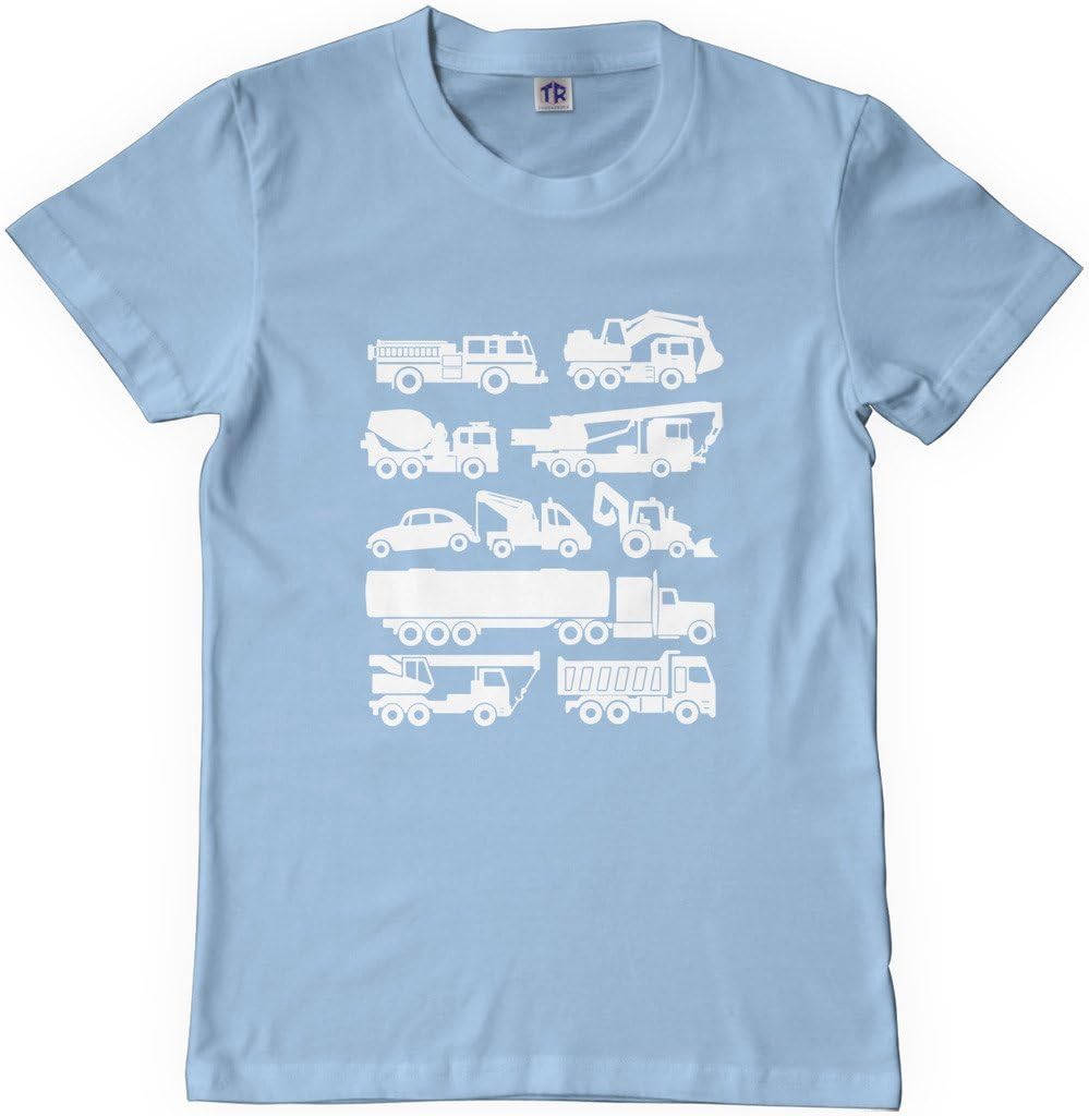 Threadrock Big Girls' Trucks Youth T-Shirt