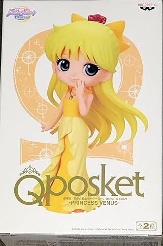 Banpresto - Pretty Guardian Sailor Moon Eternal The Movie - Q Posket - Princess Venus Version A Statue 5.1 Inch - Princess Venus (Ver. A)