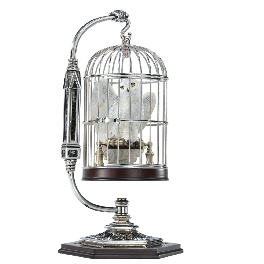 The Noble Collection Harry Potter Miniature Hedwig In Cage 10in (25cm