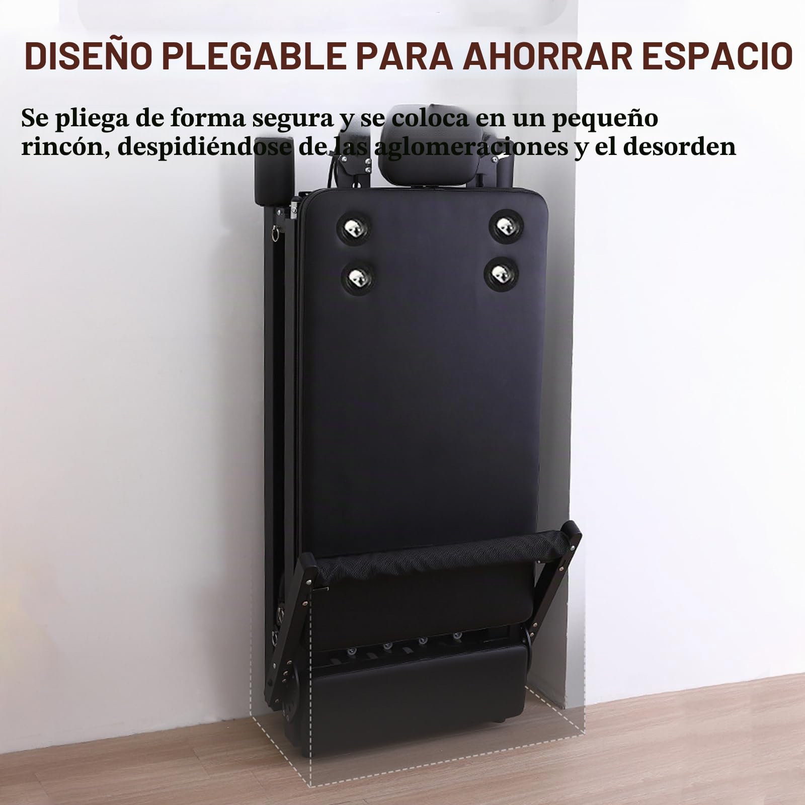 B03 Pilates Reformer Plegable para Entrenamientos Máquina Reformadora de Pilates de Cuerpo Equilibrado con Tabla de Salto para el Hogar y el Gimnasio