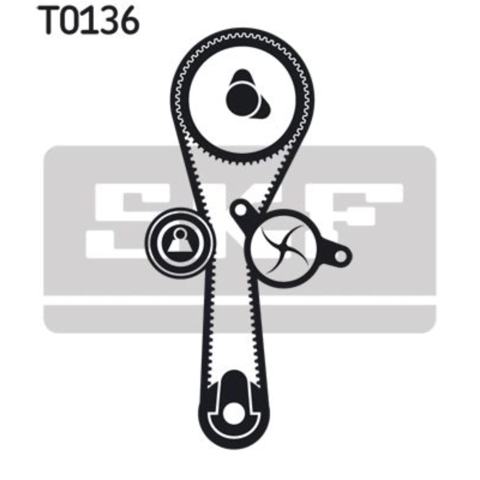 SKF VKMC 06010-2 Kit de Distribution avec Pompe à Eau