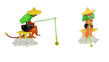 AQUAPETZWORLD Old Fisherman Action Toy Fish Tank Ornament for Aquarium Fish Tank Decoration