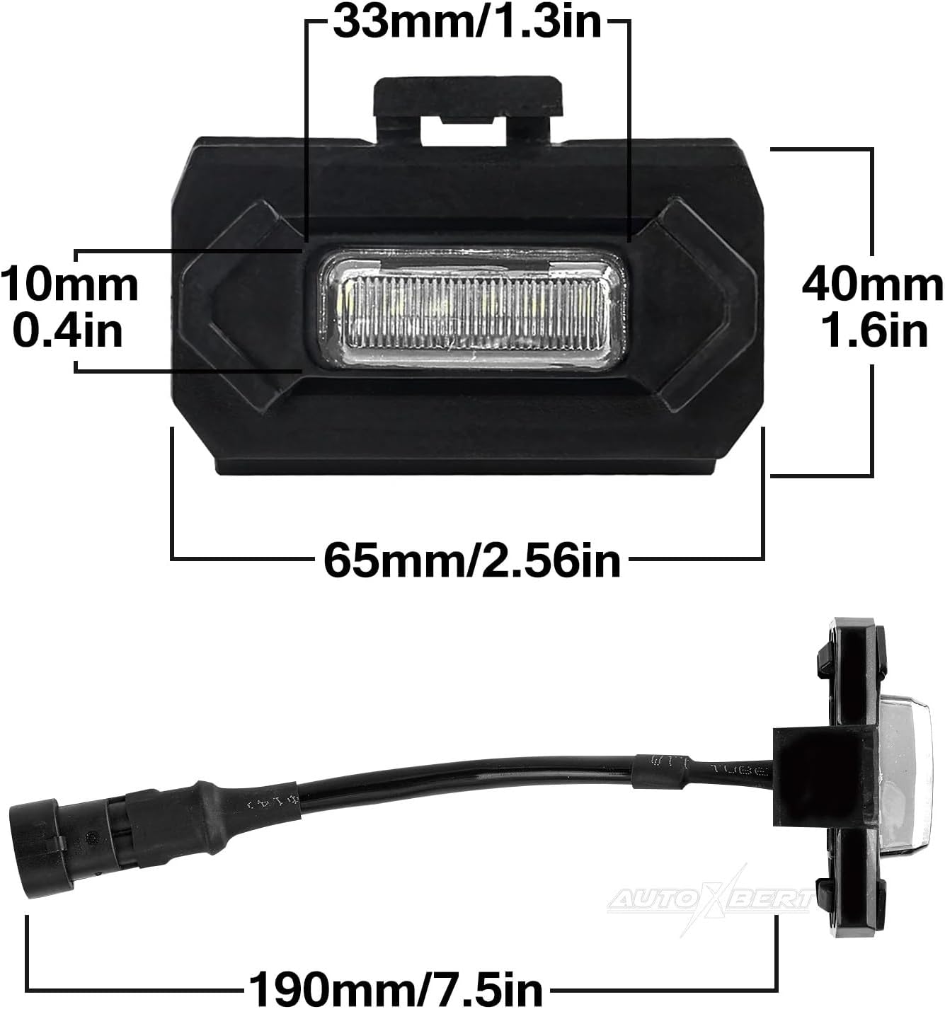 4x 12V White Lens Front Grille 6 LED Grill Light with Wiring Fuse Kit for Toyota for Tacoma 2020 2021 2022 2023 for TRD Pro DRL