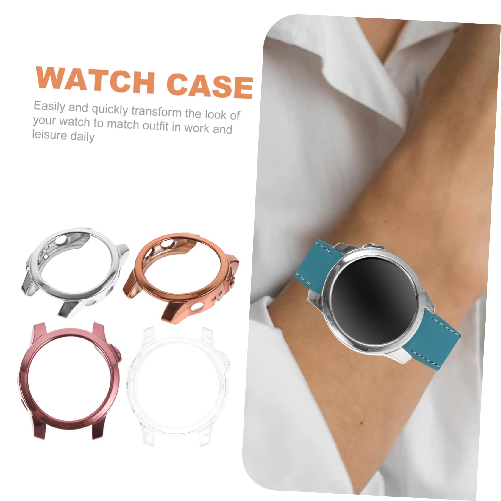 Hemobllo 8pezzi Cover Protettiva Per Smartwatch Tpu Di Protezione Completa e Flessibile Per Anti- e Resistente Agli Impatti Installazione Facile e Accesso Ai Controlli