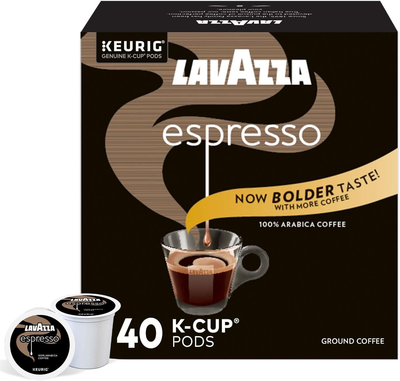 Nespresso Capsules OriginalLine, Kazaar Intenso, Dark Roast Coffee, 10 Count (Pack