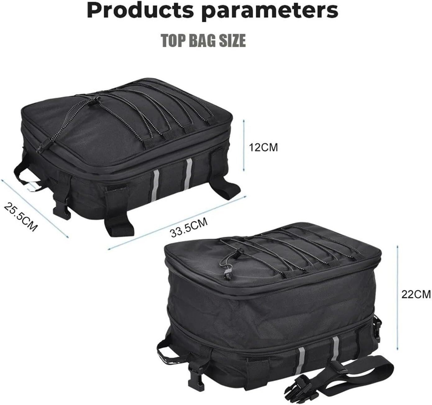 Bolsa De Sillín para BMW para R1200GS LC para Adventure GS para R1200 1250 Maleta Lateral para Motocicleta Vario Bolsa De Alforja Aluminio para Motor Asiento Moto(A Set Bag)
