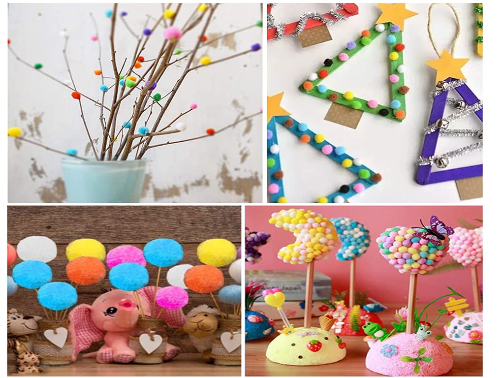 2000 Pompon Mini 5mm Multicolore - Pon Pon Piccoli Per Lavoretti Creativi, Decorazioni E Bambini - Foto 5