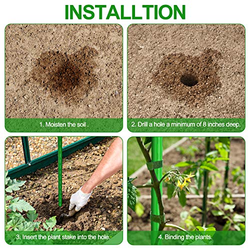 Waenlir Garden Stakes 36 Inch 3Ft Sturdy Plant Sticks/Support, Tomato Stakes, Pack Of 30 #TOP5