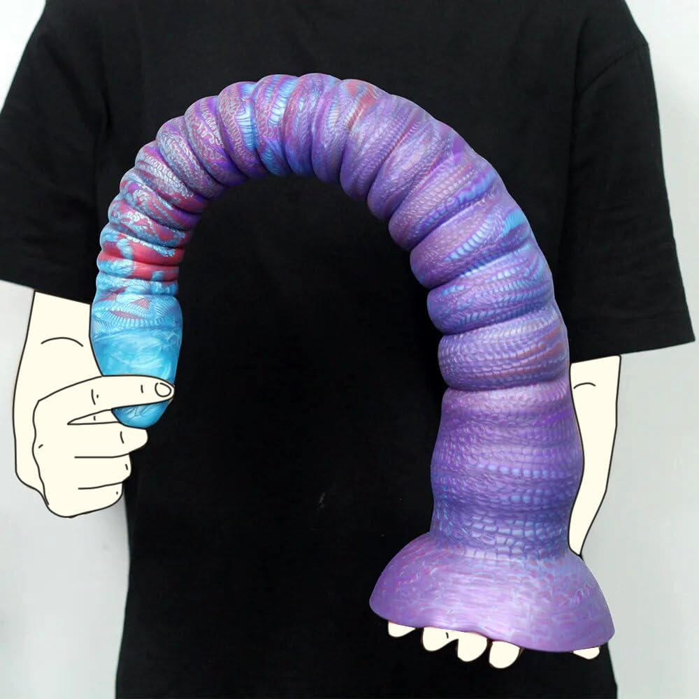 Gienocy 22in ilicone Super Long Tentacle Anal Dildo Butt Plug Strong Suction Cup Realistic Monster Octopus Dildos Anal Vaginal Prostate Massage G-Spot Sex Toys for Beginner Advanced Men Women (S): S