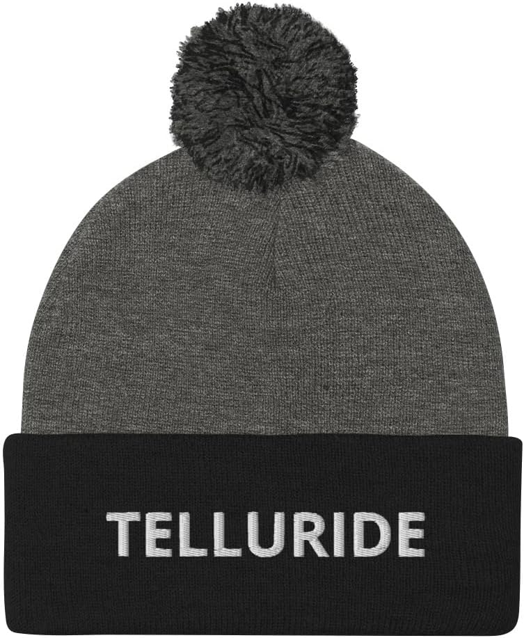Telluride Beanie, Telluride Colorado Hat, Winter Knit Cap for Mens Womens Gift