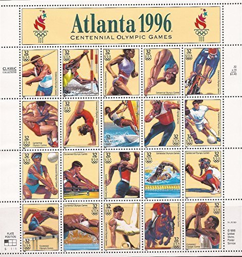 USPS Briefmarken – 1996 Atlanta Olympische Spiele – 20 Briefmarken – Scott #3068
