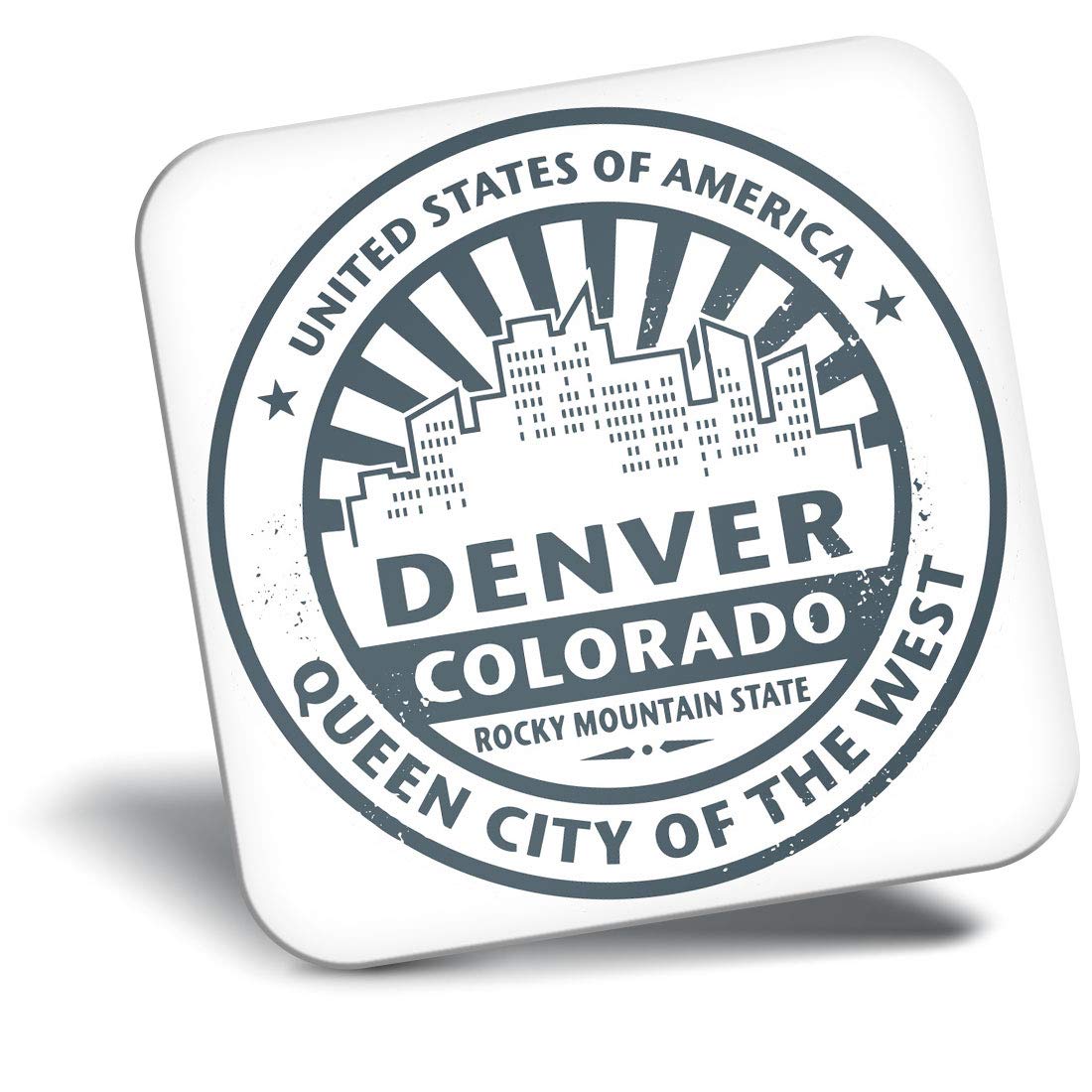 Destination Vinyl Ltd Fridge Magnet - Denver Colorado Usa Travel 5734