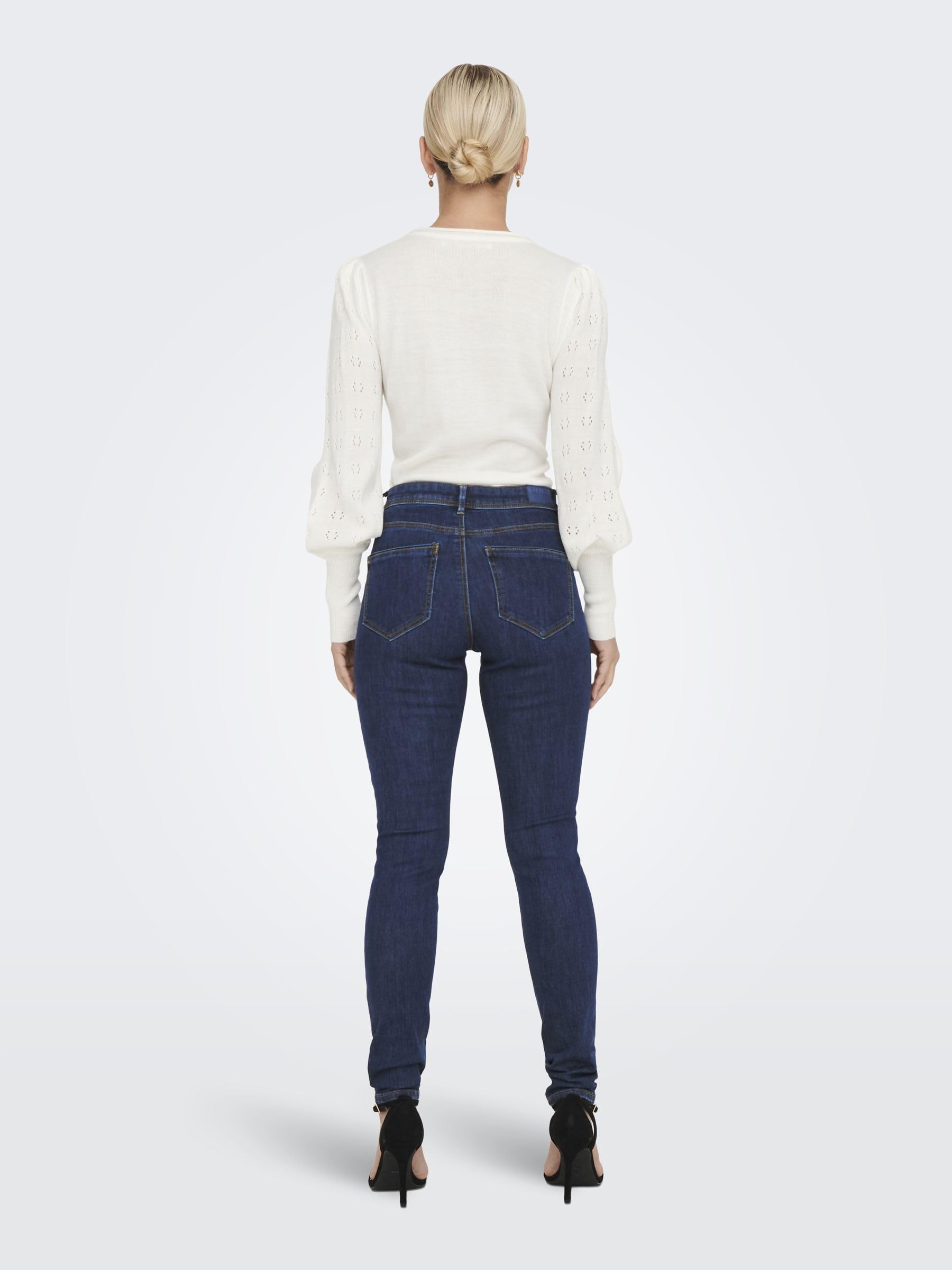 ONLY Onlwauw Mid Sk Dnm Bj581 Noos - Jeansy Kobiety