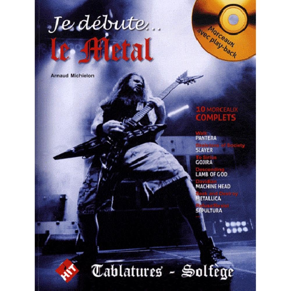 Je Débute le Métal album pédagogique avec CD pour jouer du rock dans son salon