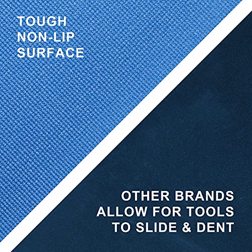 Mayouko Toolbox Drawer Liners, 16 Inch (W) X 16 Feet (L) X 3Mm Thick, Professional Cabinet Shelf Liner, Easy Cut Draw Liner Mat, Perfect For Protecting Your Tools, Non-Slip, Blue, #TOP2